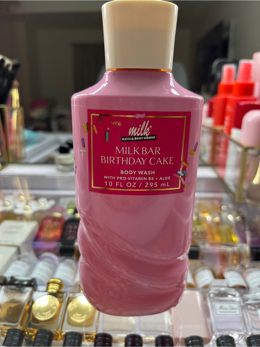 Limited Edition Bath & Body Works Milk Bar Birthday Cake Body W- Pink